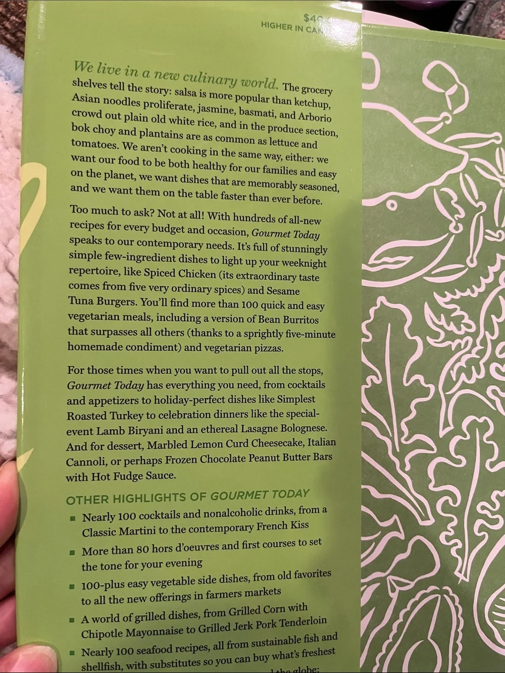 Gourmet Today Cookbook — Green Edition edited by Ruth Reichl